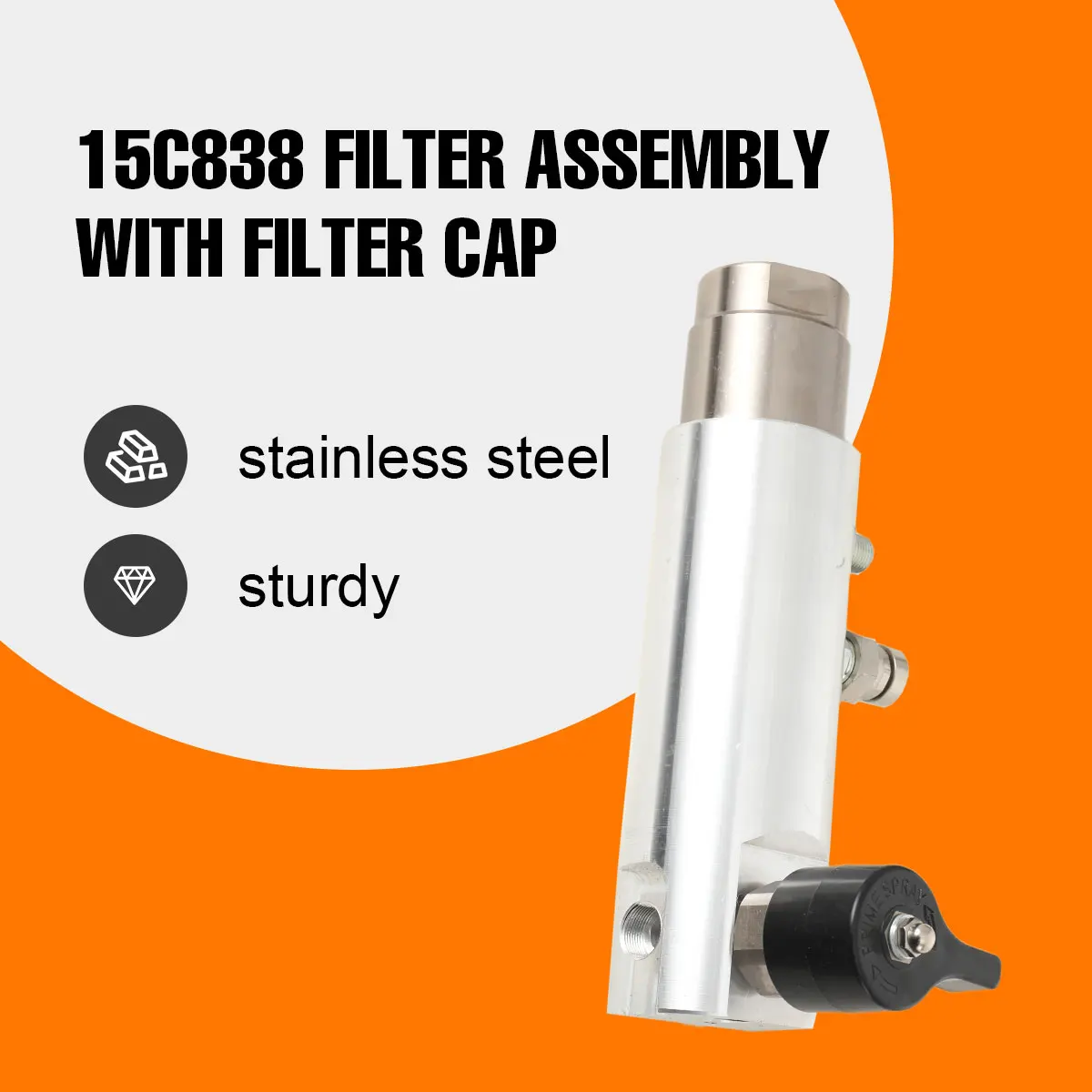 

Replacement 15C838 Airless Paint Filter Assembly for 695 795 1095 1595 Airless Paint Sprayer Filter Assembly Enduring JOMD