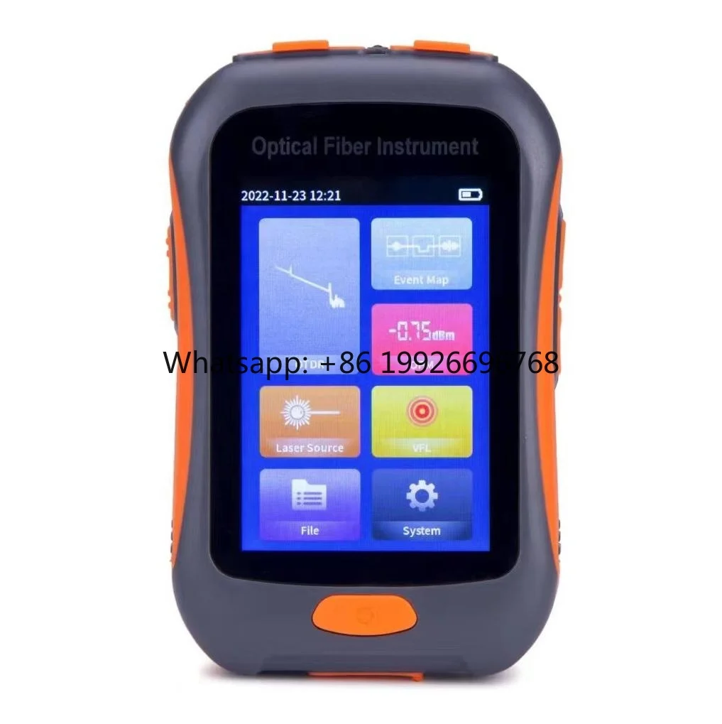 Nk2800 Mini Optical Time Domain Reflectometer OTDR 3.5 Inch Touch LCD 1550nm Wavelength 80km Range POE GPRS FTTH Use
