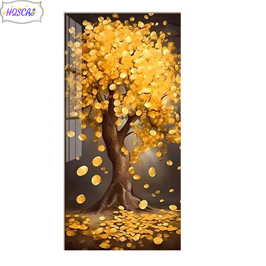 Full Square/round Diamond Abstract art money tree 5D DIY Diamond Painting 3D diy Embroidery Mosaic Cross Stitch Painting Decor