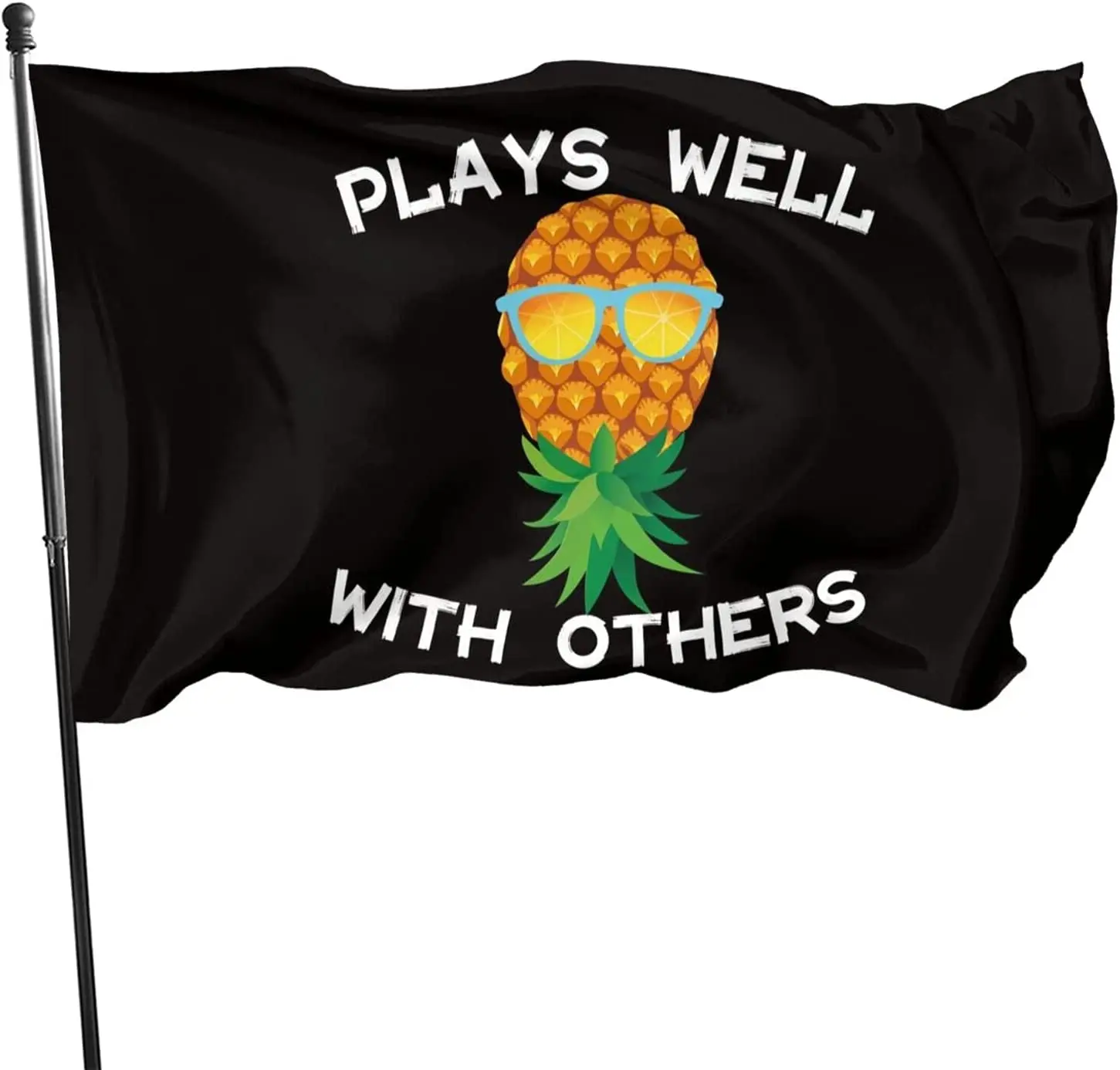 Upside Down Pineapple Garden Flag, 3x5 ft Banner Resistant Flag Yard Patio Porch House Home Outdoor and Indoor Decor (Pineapple)