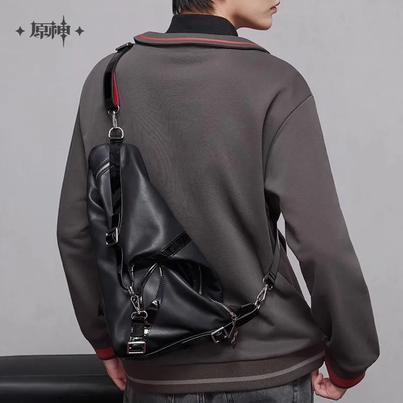 [Genuine] miHoYo Game Genshin Impact Arlecchino Theme Series Crossbody Bag Shoulder Bag Backpack Travel Bag Cosplay Xmas Gifts