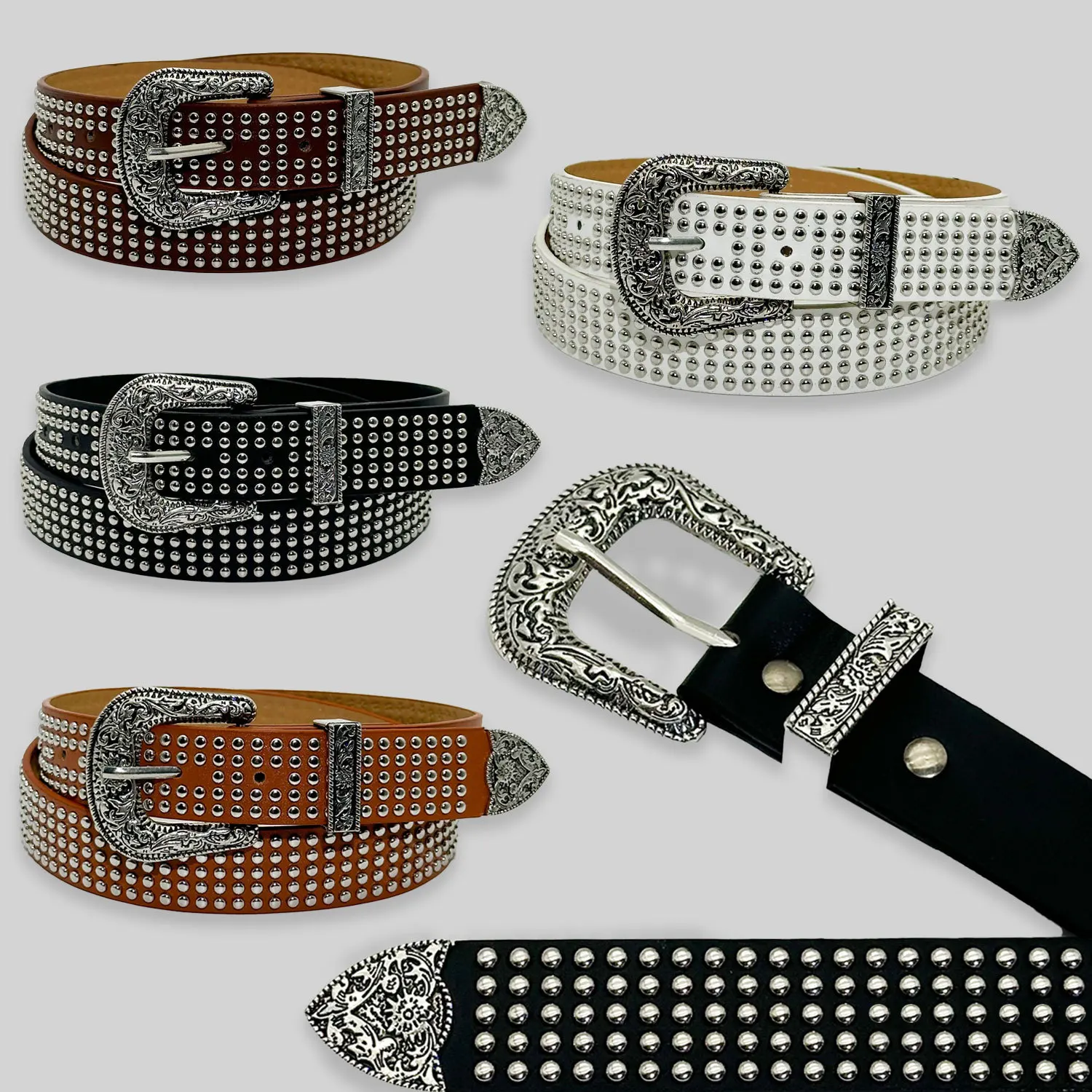 حزام ريترو متعدد الاستخدامات للنساء مع حزام جينز مزخرف عصري وإبزيم دبوس منحوت للحزام الخارجي النسائي