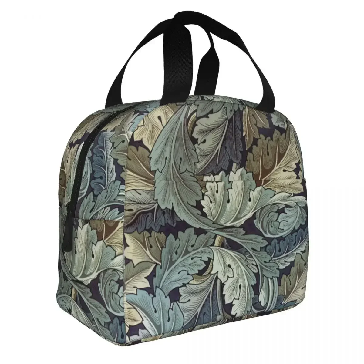 Acanthus By William Morris Vintage Floral Pattern Insulated Lunch Bags Green Plant Lunch Container Cooler Bag Tote Lunch Box