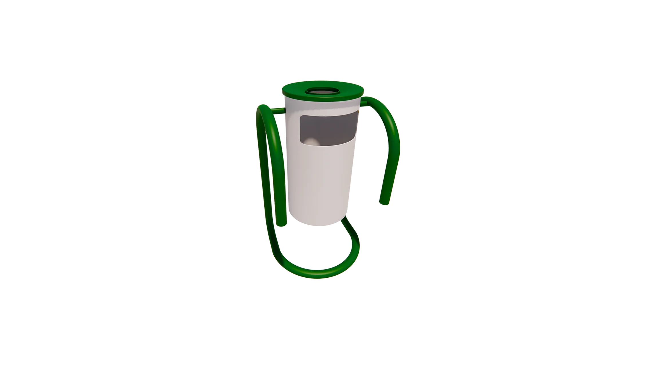 Quality trash cans in outdoor parks, gardens and public spaces