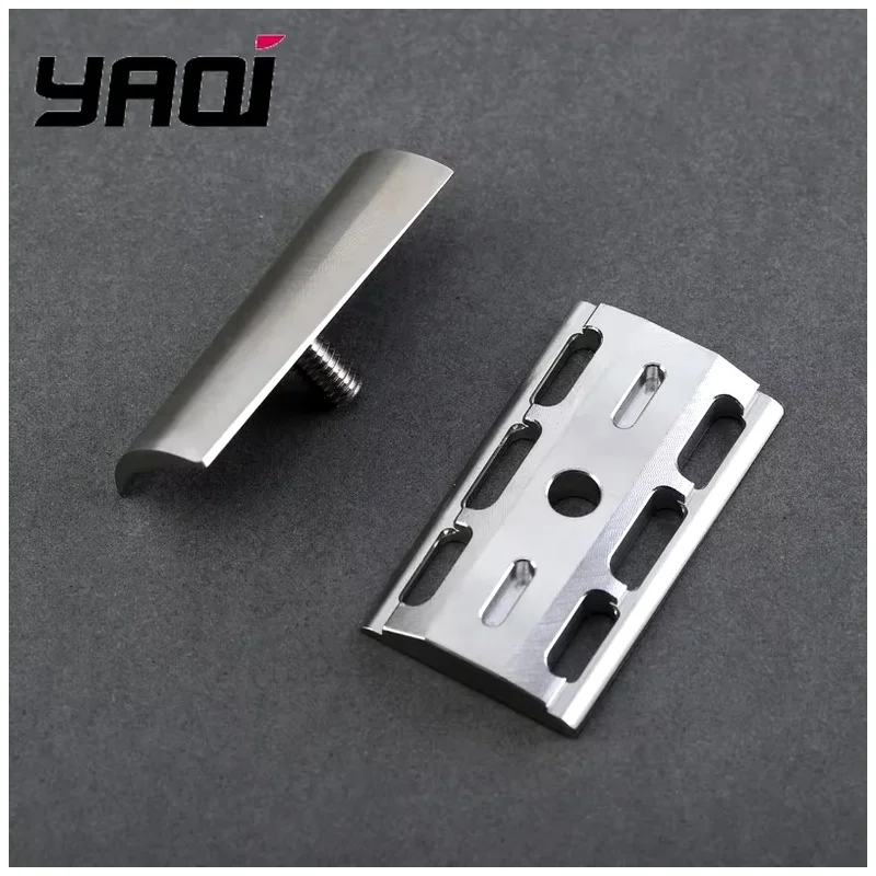 YAQI SLOPE Wet Shave Tools Slant Safety Razor Head 316 Stainless Steel Men Shaving Products for Smooth Shaving Mens Gift