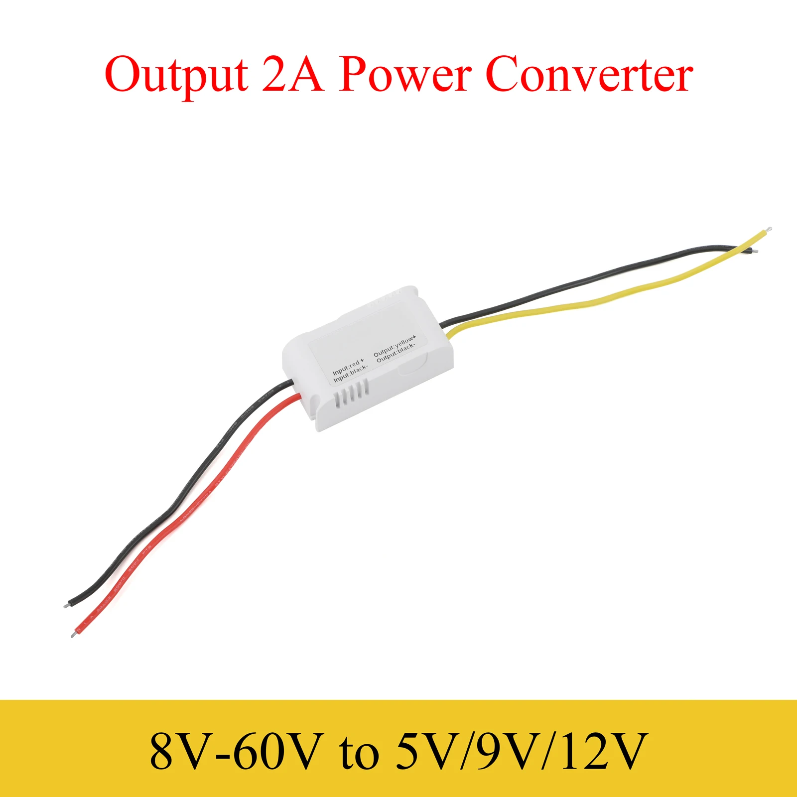 8V-60V to 5V/9V12V DC Power Converter 2A Buck Regulator Step-Down Voltage Automotive Power Supply Moudle Waterproof For Car