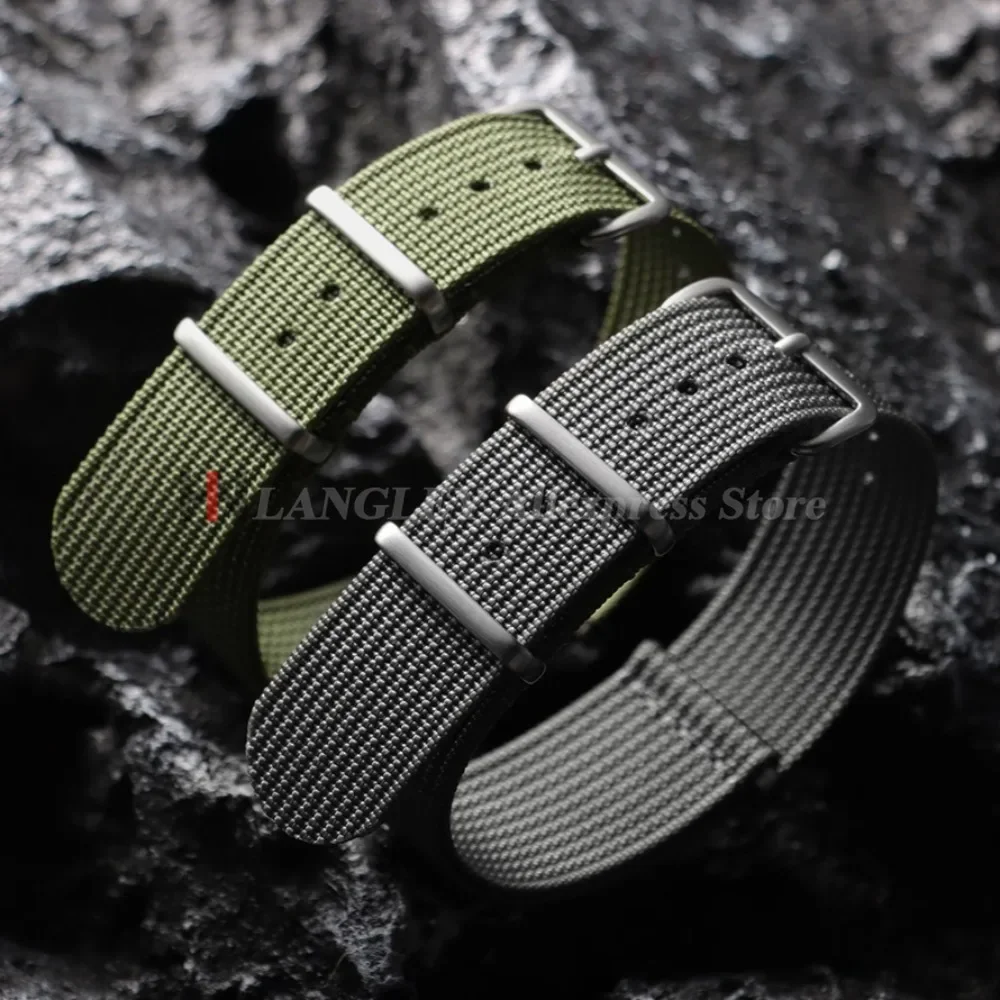Correa de nailon de alta calidad para hombre, correa de reloj resistente al agua de 18mm, 19mm, 20mm y 22mm, correa de reloj informal militar, cinturón deportivo del ejército