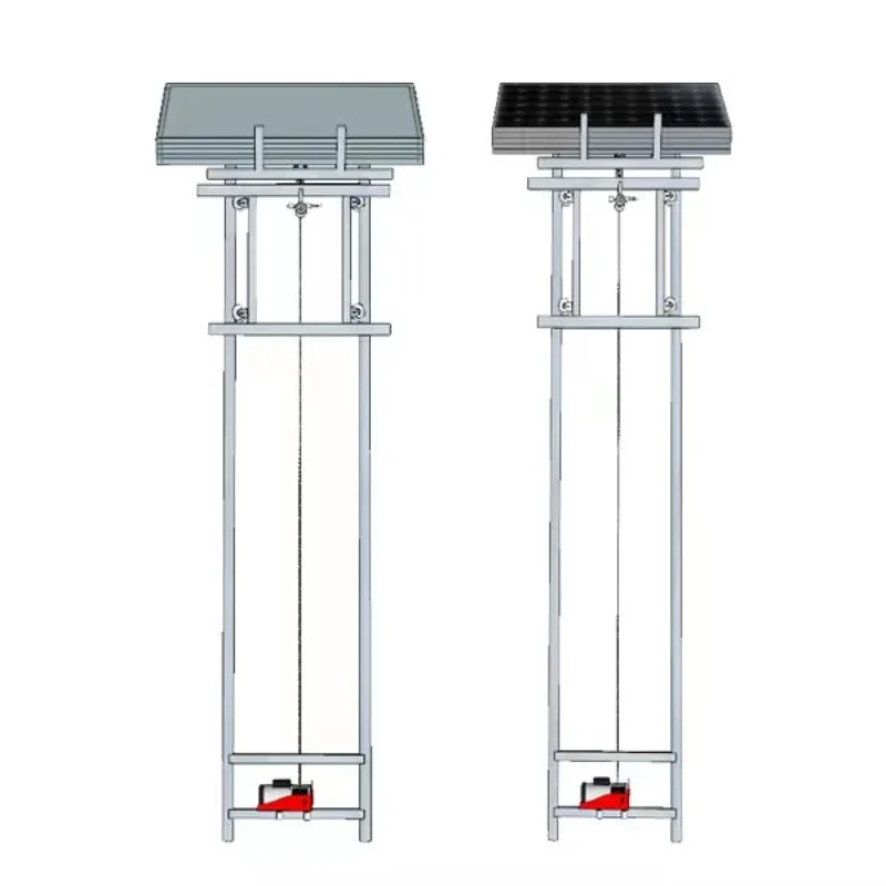 High Quality Hydraulic Electric Cargo Elevator Lift Solar Panel Lift 200kg 4 Panels Ladder Lifter