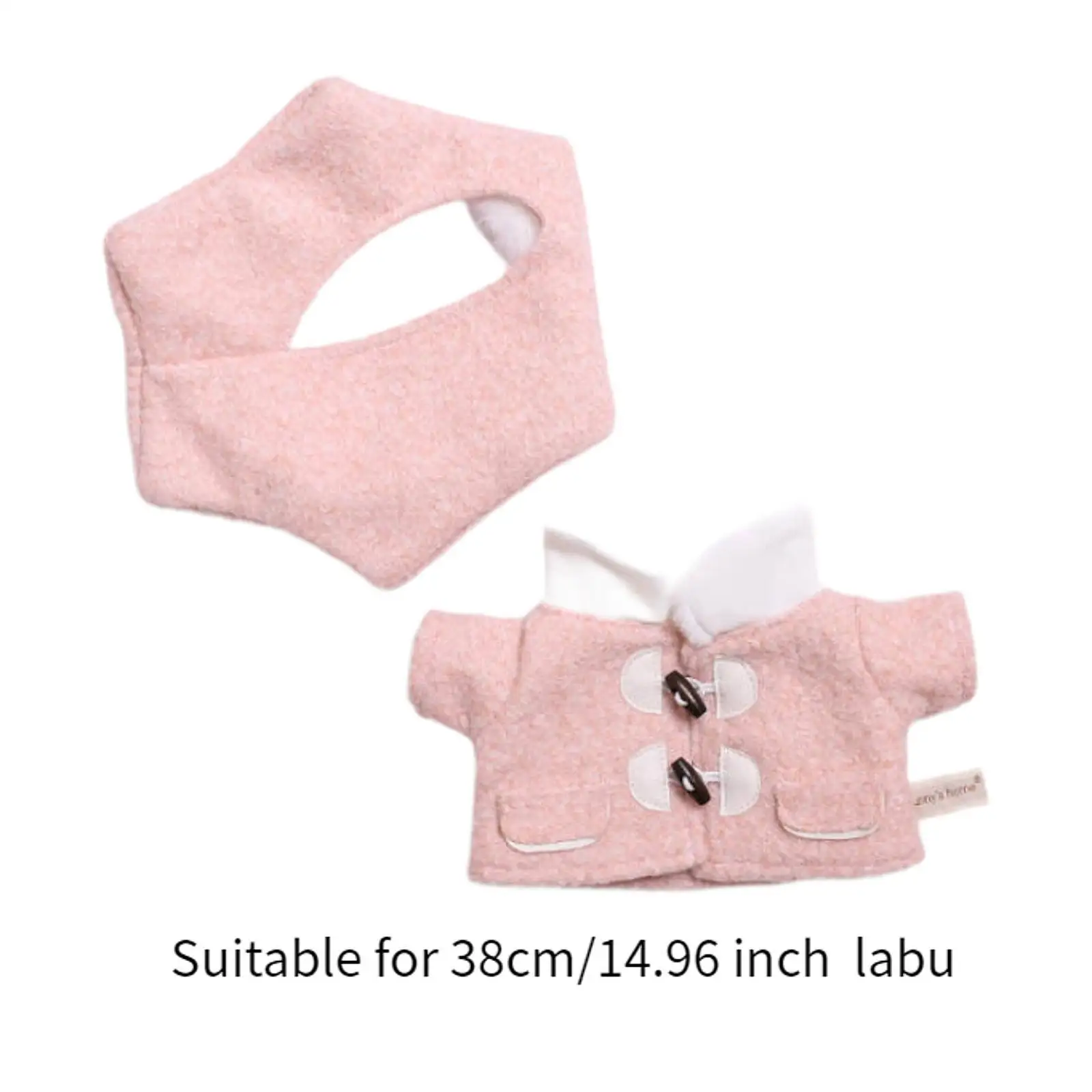 Stuffed Doll Coat Headwear Coordination Clothing Costumes for 14.96inch Doll
