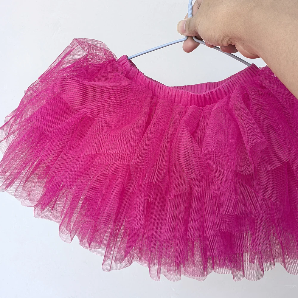 Baby Mädchen Tüllrock für Mädchen Tutu Prinzessin Ballkleid Pettiskirt Ballett Tanz Kinder Party/Geburtstag 6-lagiger Tüllrock 1-7 Jahre – Detail 20