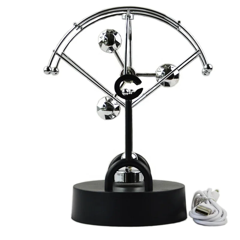 

Newton Pendulum Rotation Perpetual Motion Balance Ball Pendulum Ball Physics Tumbler Craft Modern Home Office Decor