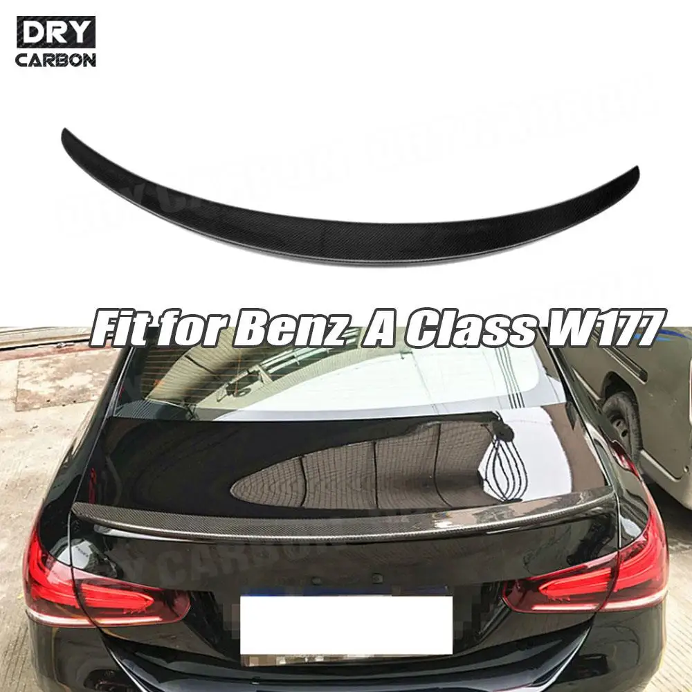 

Carbon Fiber / FRP Rear Boot Lid Spoiler For Mercedes-Benz A Class W177 Sedan A200 A180 A250 Spoiler 2019 2020 Trunk Wings