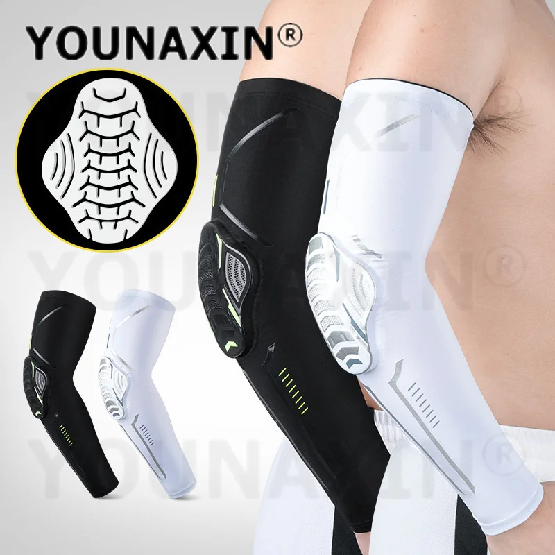 

2 Pcs Unisex Basketball Elbow Guard Athlete Anti-collision Protective Gear Fitness Training Running Sports Knee Pads M L XL 2XL