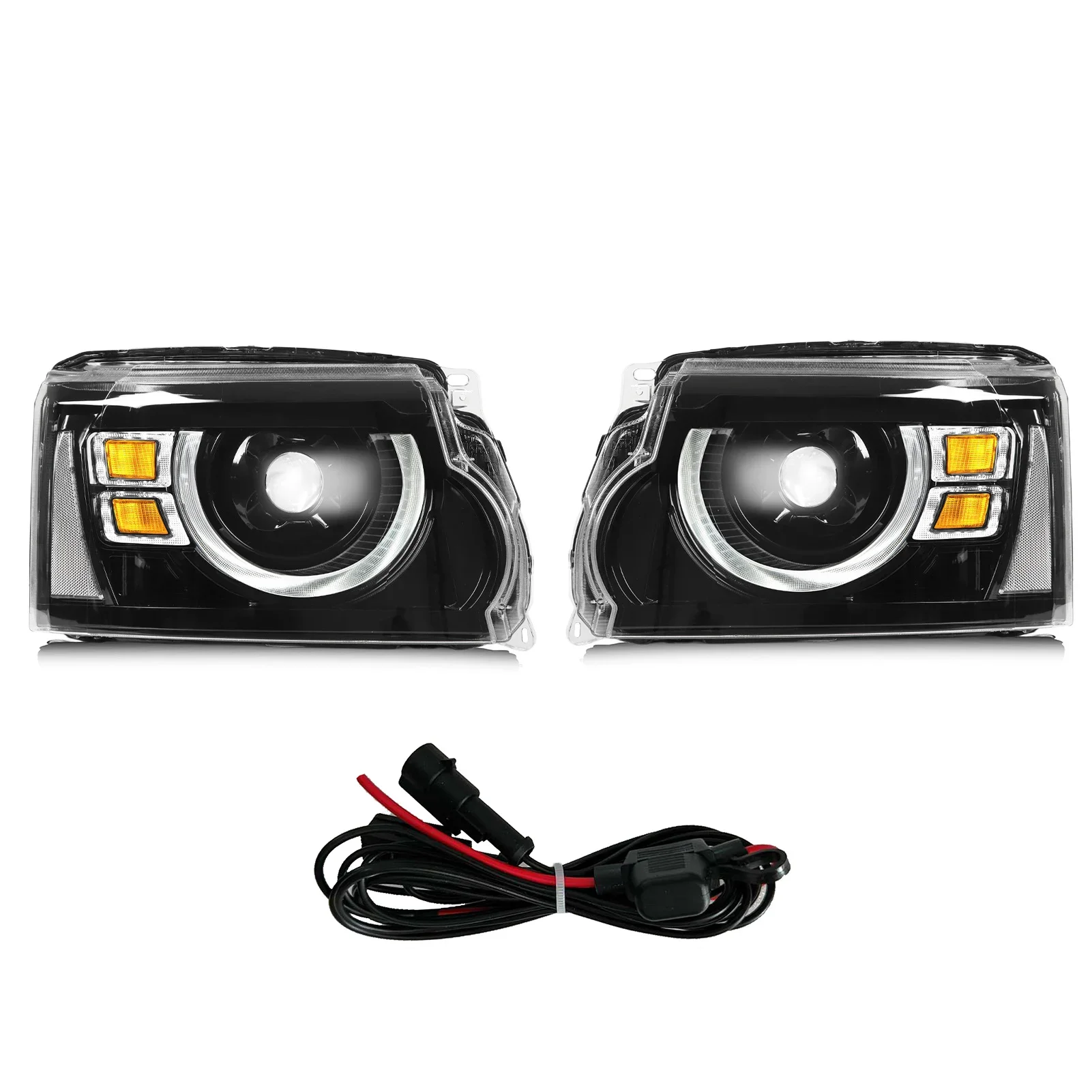 Car Turn Signal Light for Defender Design Full LED Headlight Projector Replacement for  Discovery 4 LR4 L319 2009–2016