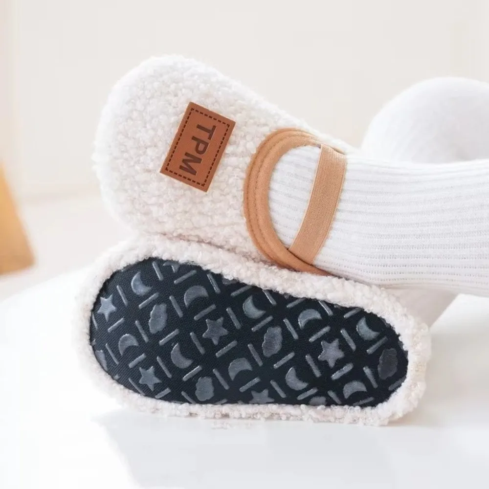 New Autumn Winter Children Slippers Soft Sole Anti-slip Toddler Floor Socks Indoor Home Shoes Walking Shoes Boy Girl