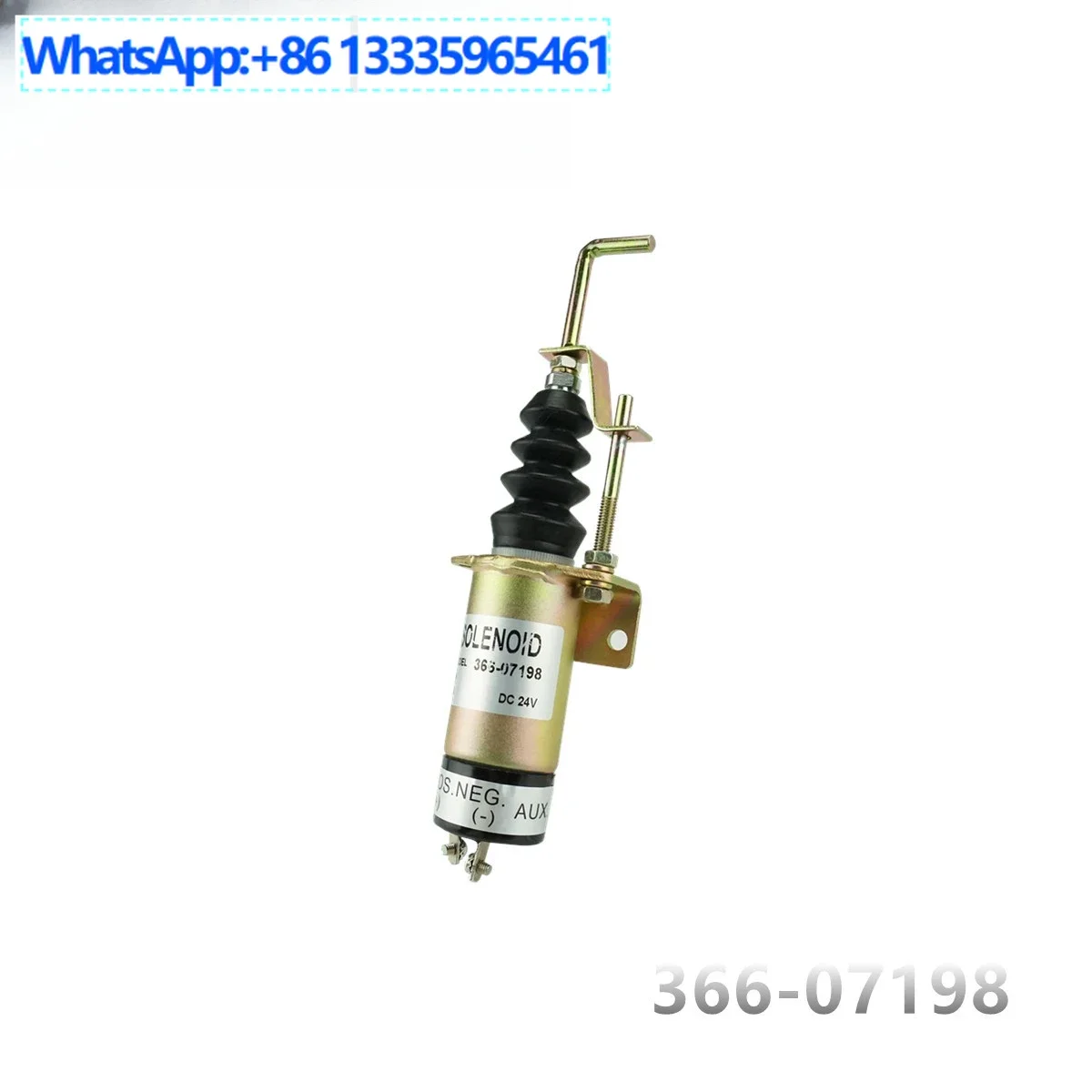 

366-07198 Узел дизельного генератора 24 В, электромагнитный клапан отключения, клапан отключения с кронштейном