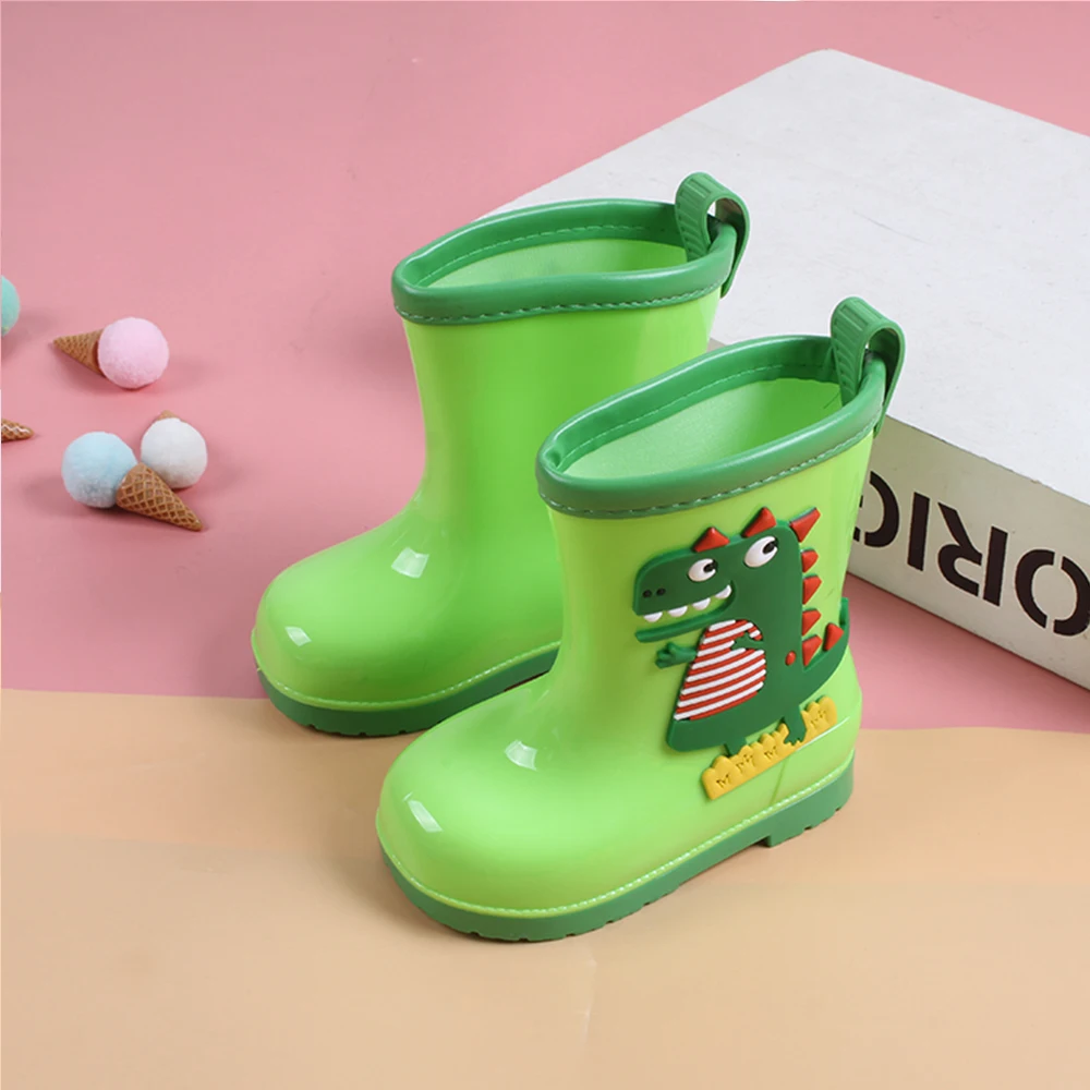 Nuovi bambini in PVC quattro stagioni cartone animato carino scarpe da pioggia per bambini moda solletico drago stivali da pioggia per bambini