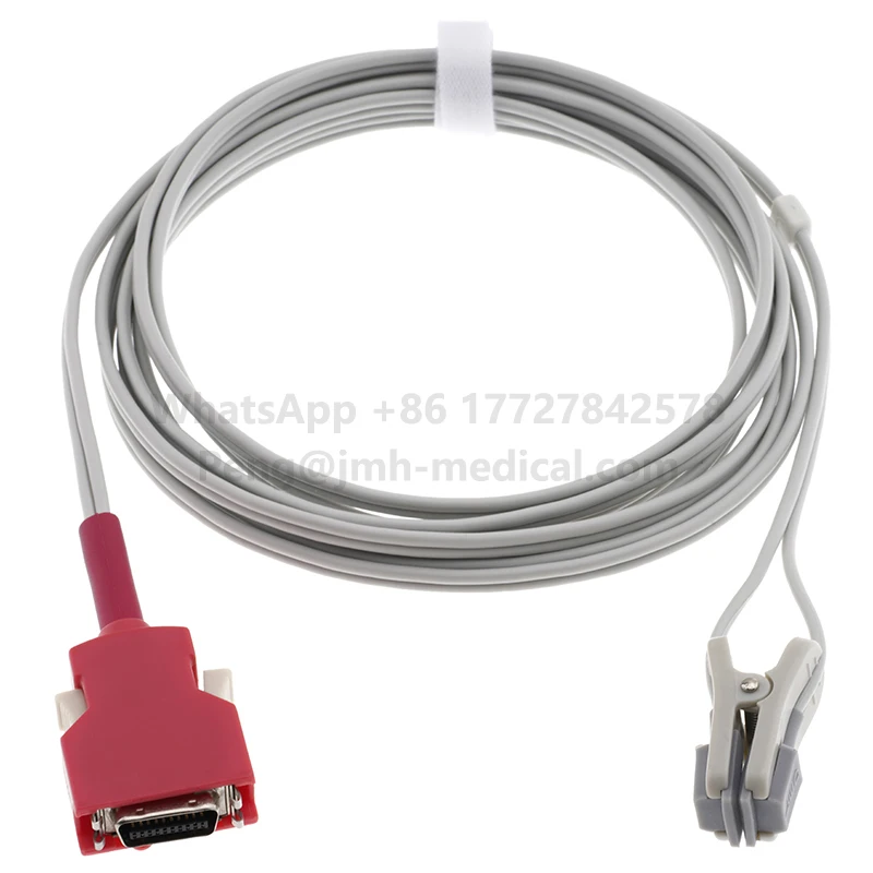 Compatible With Spo2 Sensor of Physio Control Lifepak 15 Monitor,Pulse Oximetry Probe Cable Finger/Ear.