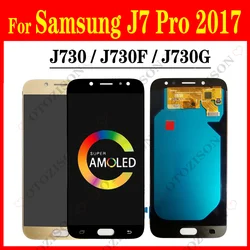 Super AMOLED J730 LCD For Samsung For Galaxy J7 2017 LCD J730F/DS J730FM/DS Display Screen Touch Digitizer Assembly Replacement