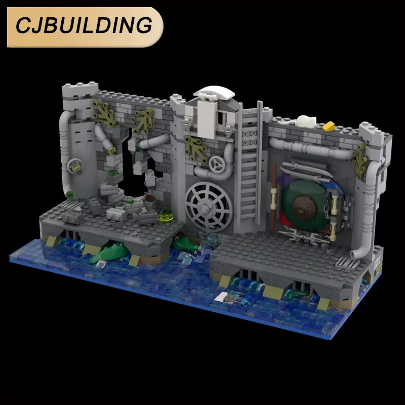 679 Piezas MOC TMNT Alcantarilla, Tortugas Ninja Adolescentes Mutantes, Bloques de Construcción de Modelos, Juguetes de Arquitectura, Regalos de Navidad, Juguetes Educativos para Niños
