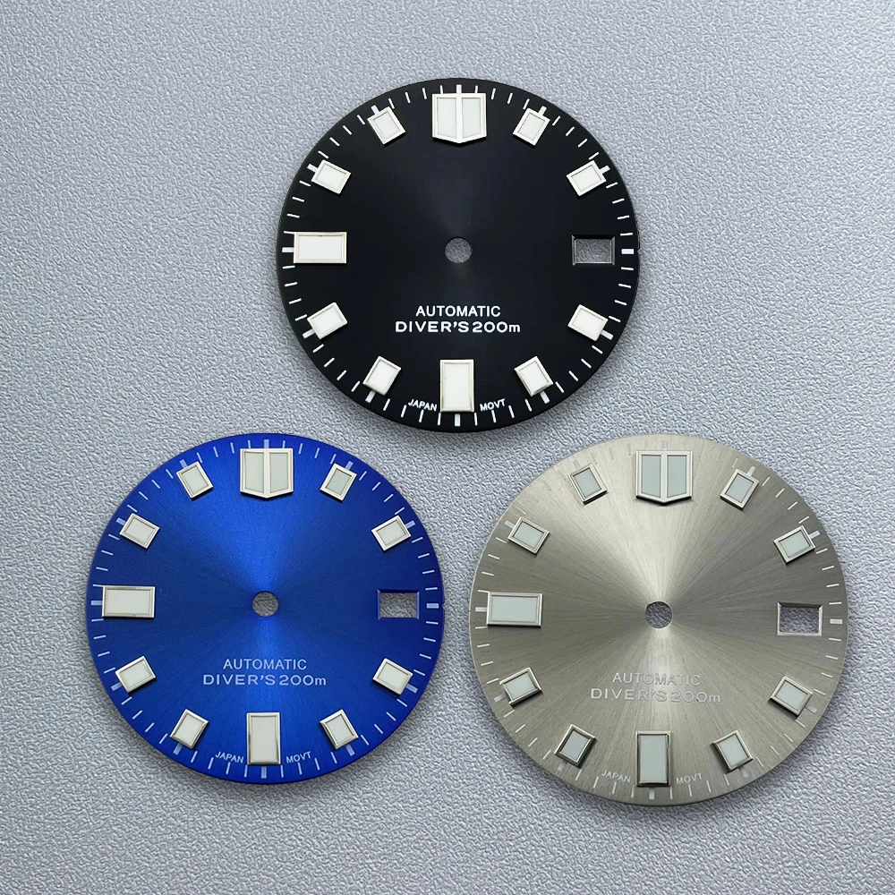 

28.5mm S Logo Dial Suitable for NH35/NH36/4R/7S Movement C3 Strong Green Luminous High-Quality Watch Modification Accessories