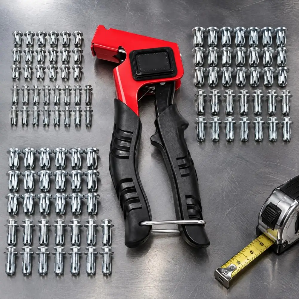 91Pcs Petal Jack Nut Kit,M4 M5 M6 Hollow Wall Anchors with Screws,Expansion Rivet Fasteners for Thin Panels with Install Pliers