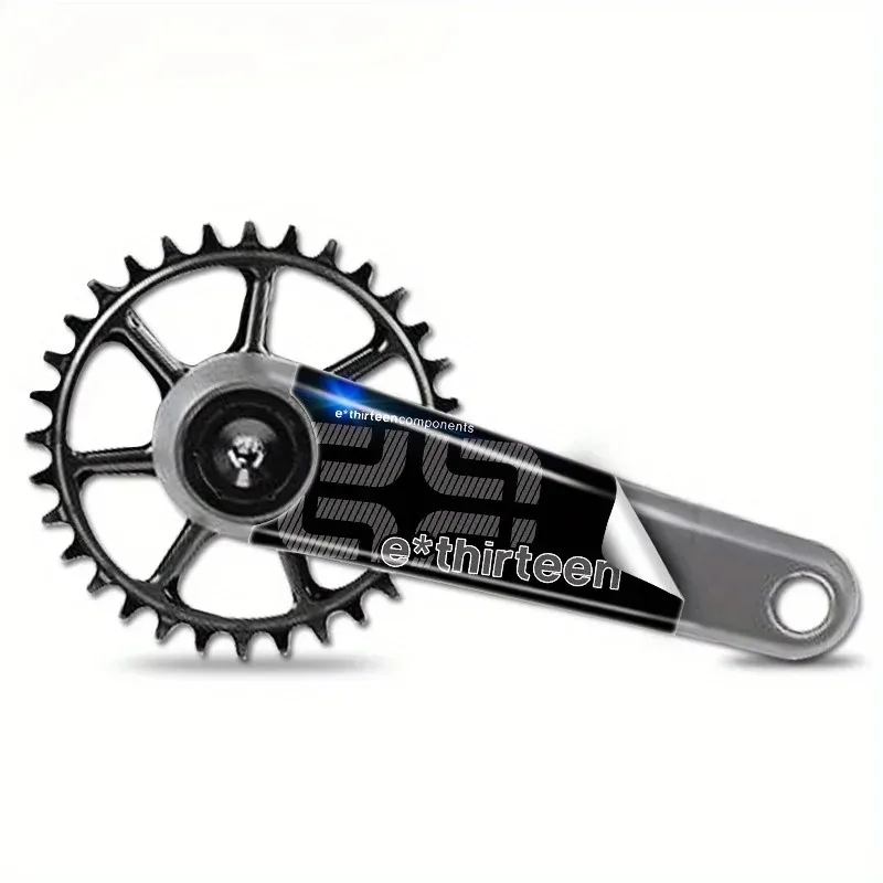 2-Pack, Se.thirteen TRS Crank Arm Sticker E13 Single Chain Eco-Friendly Sheath, Waterproof Bicycle Decorative Sticker