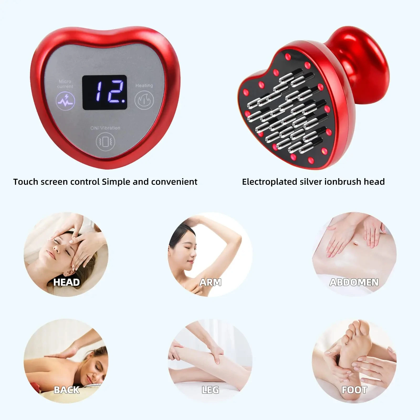 Lesen mphatic Drainag Meridian Body Massager EMS Micro Current Scraping Negative Pressure Meridian Unblocking Physiotherapy skin