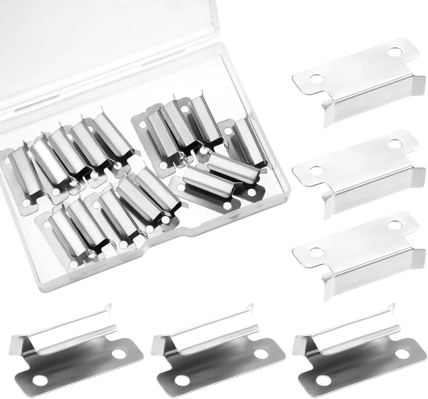 3D Printer Parts 4mm Stainless Steel Bed Clamps for Creality Ender 3 Heatbed Leveling Clips