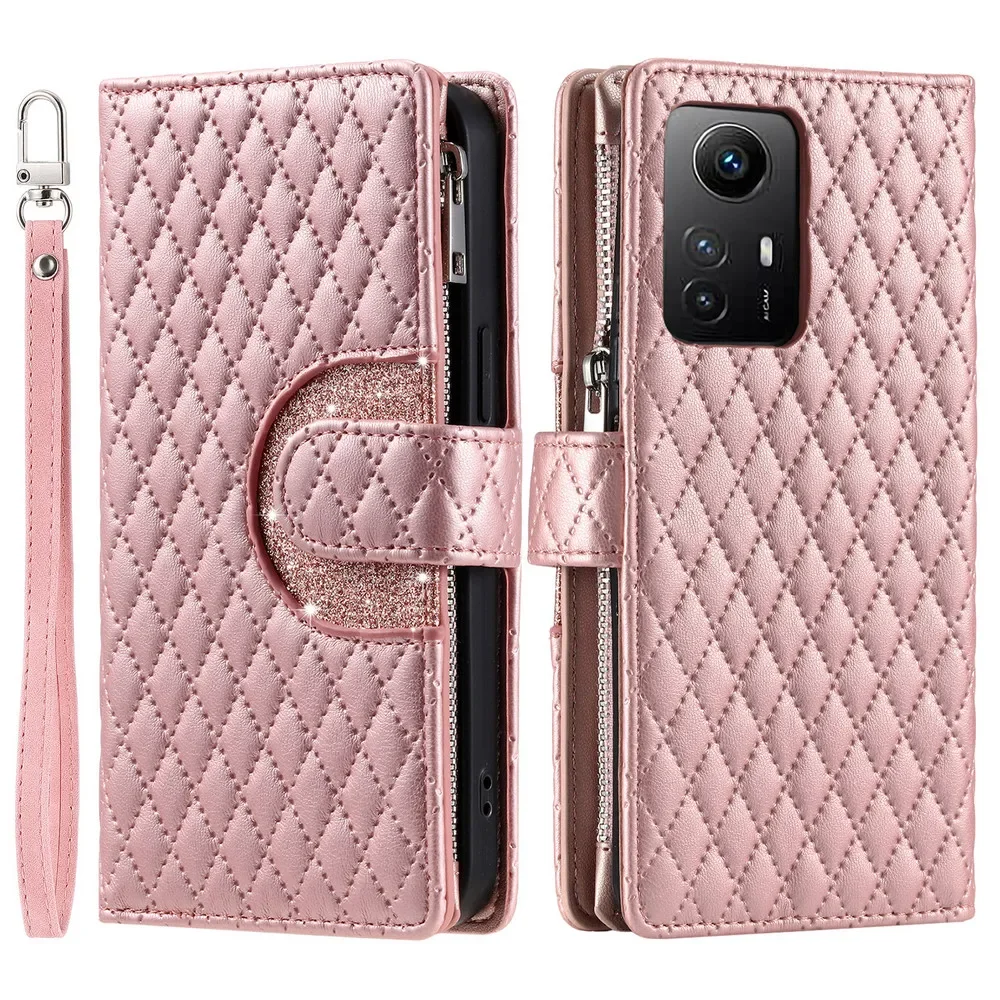 For Xiaomi 14T 13T 12T 11T 15 14 13 12 Pro 5G Crossbody Leather Zipper Wallet Case Xiaomi14 Ultra Case Mi 12 11 10T Lite Cover