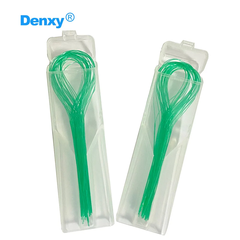 Denxy 8 Box Dental Floss Threaders For Braces Bridge Implant Crown Dental Flosser Oral Hygiene Teeth Cleaner Orthodontic Bracket