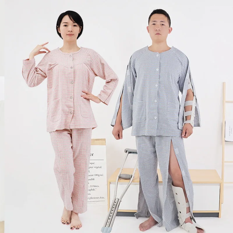 

Easy To Put on And Take Off Nursing Suits for Arm and Leg Fractures After Surgery. Acupuncture and Physiotherapy Suits