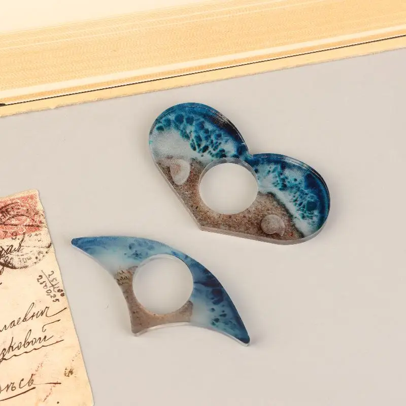 1/2Pcs Creative Ocean Beach Book Page Holder Reading Aid Thumb Book Support Book Expander School Supply Convenient Resin Durable