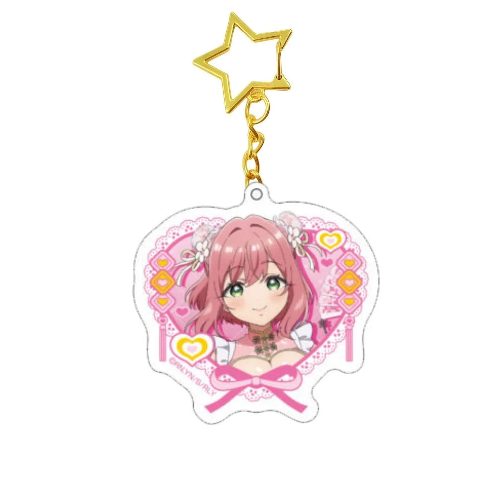 6cm Anime The 100 Girlfriends Who REALLY Love You Acrylic KeychainStand Model Cosplay Characters Ornament Accessories Goods Gift