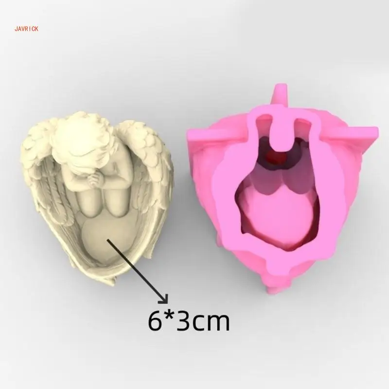 N1HE świecznik silikonowy formy anioł chłopiec kształcie świecznik silikonowy formy idealny prezent dla entuzjastów