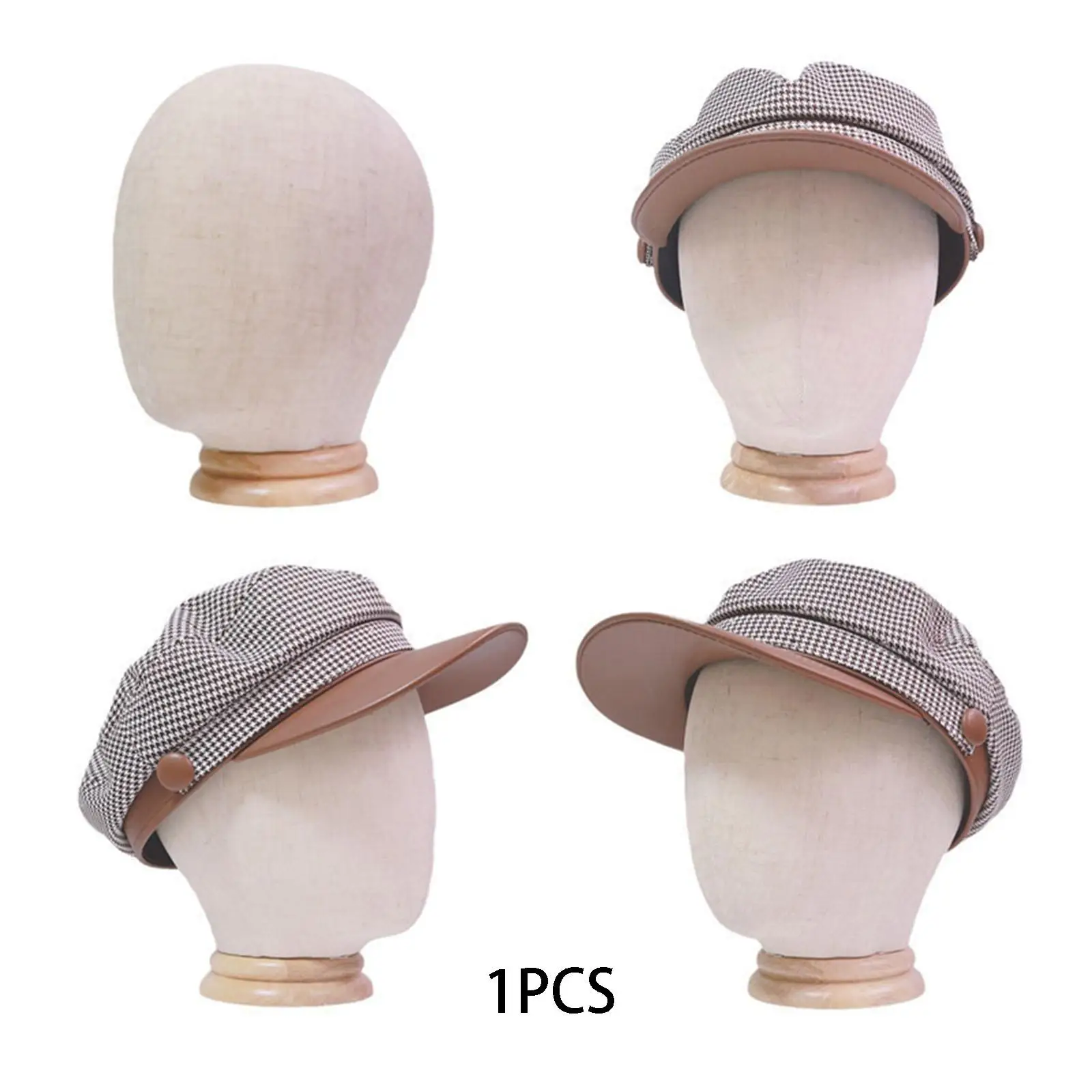 Wig Head Model, Hat Display Stand, Multifunctional Mannequin Head Model, Caps Storage Rack for Beauty, Salon, Shop, Earphones