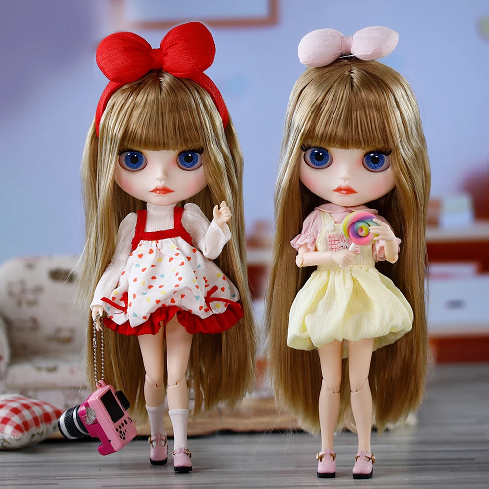 ICY DBS Blyth Pop Witte Huid Gezamenlijk Lichaam Mat Gezicht Leuke Set Speelse Pop DIY SD Cadeau Speelgoed