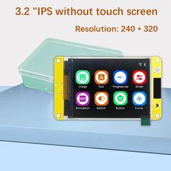 ESP32 Arduino LVGL 와이파이 및 블루투스 개발 보드, 3.2 인치 240x320 IPS 스마트 디스플레이 화면, 3.2 인치 IPS LCD TFT 모듈 터치