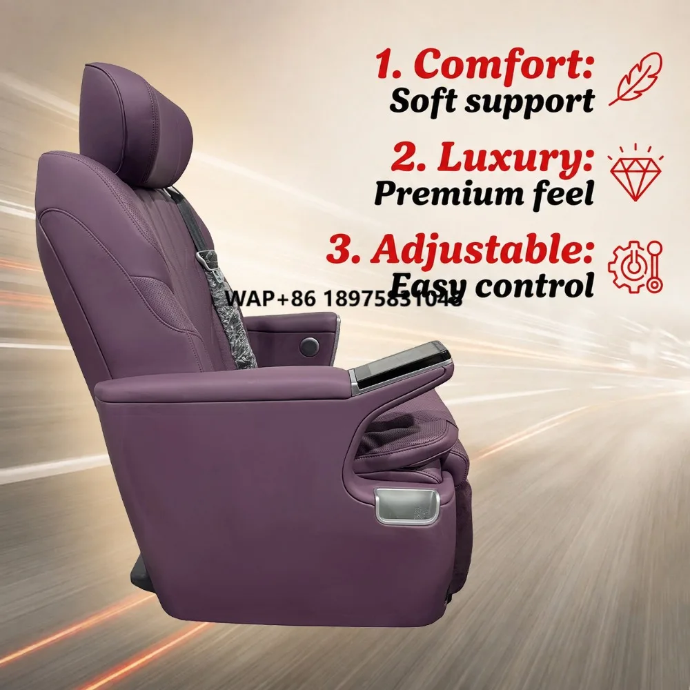 Hot Sales Deluxe Van Executive Seat with Touch Screen Power Legrest Ventilated Massage for Sienna Kia Carnival Trumpchi M8