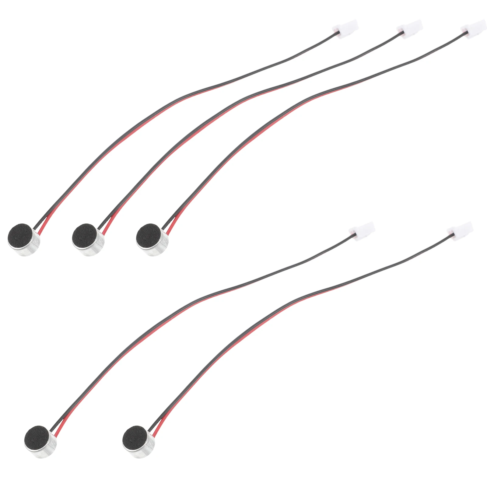 5pcs Electret Condenser Mic Elements Microphone Sound Wire High Sensitivity Stereo Clarity For Outdoor Interviews Travel Live