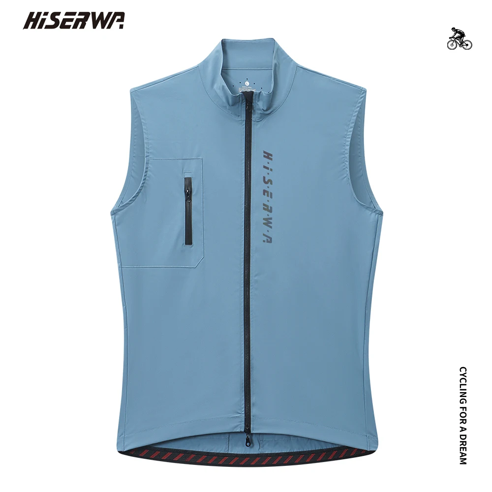 

HISERWA Men Cycling Vest Lightweight Windproof Sleeveless Bicycle Gilet Slim Fit Breathable Quick Dry MTB Road Bike Cycling Vest