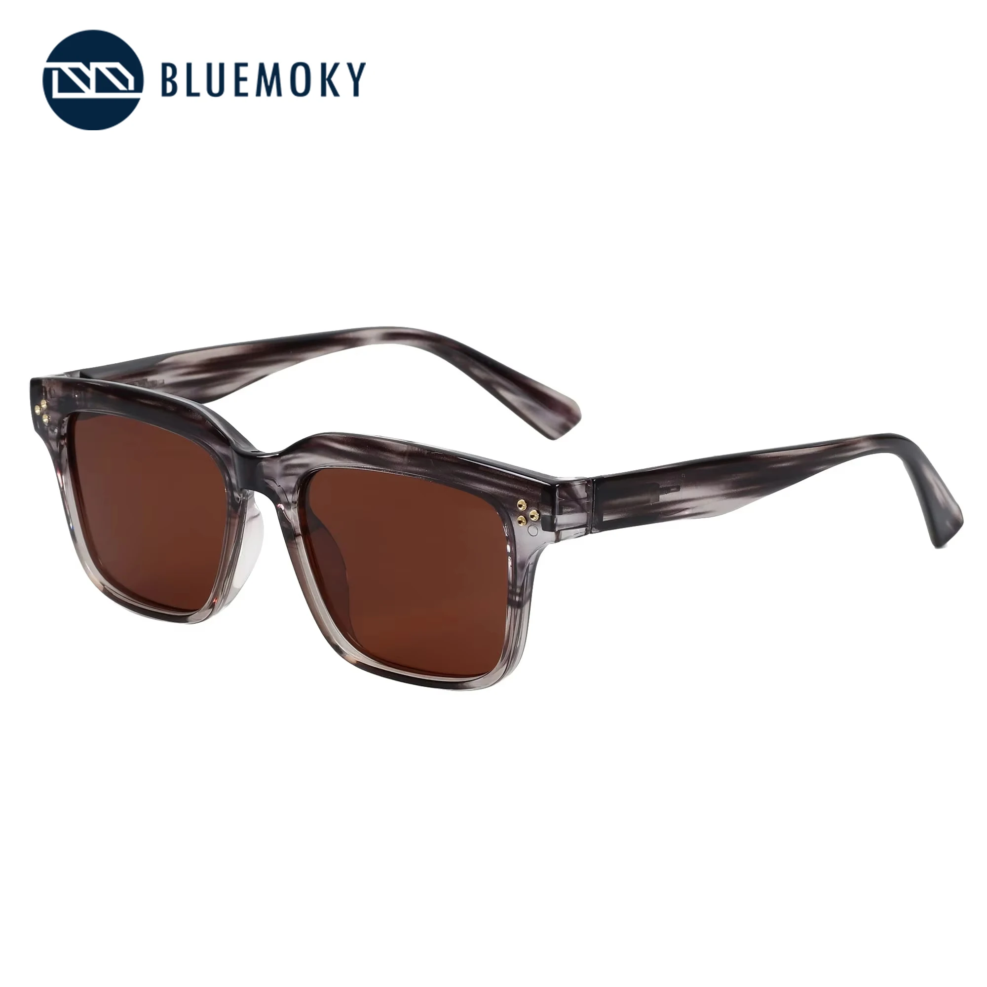 

BLUEMOKY Stylish Polarized Sunglasses For Women Men Classic Square Shades Anti Glare UV Protection Retro Sun Glasses