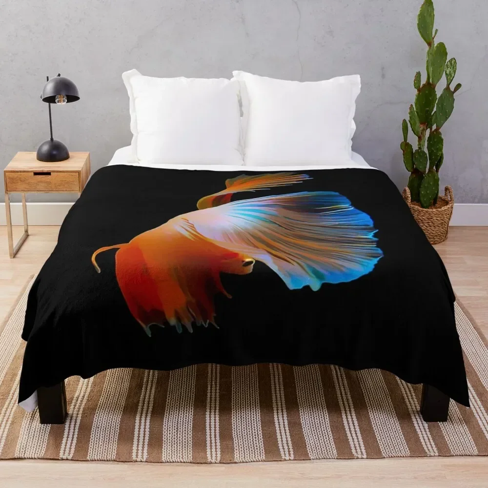 Betta Fish Throw Blanket Fashion Sofas Decorative Sofas Blankets