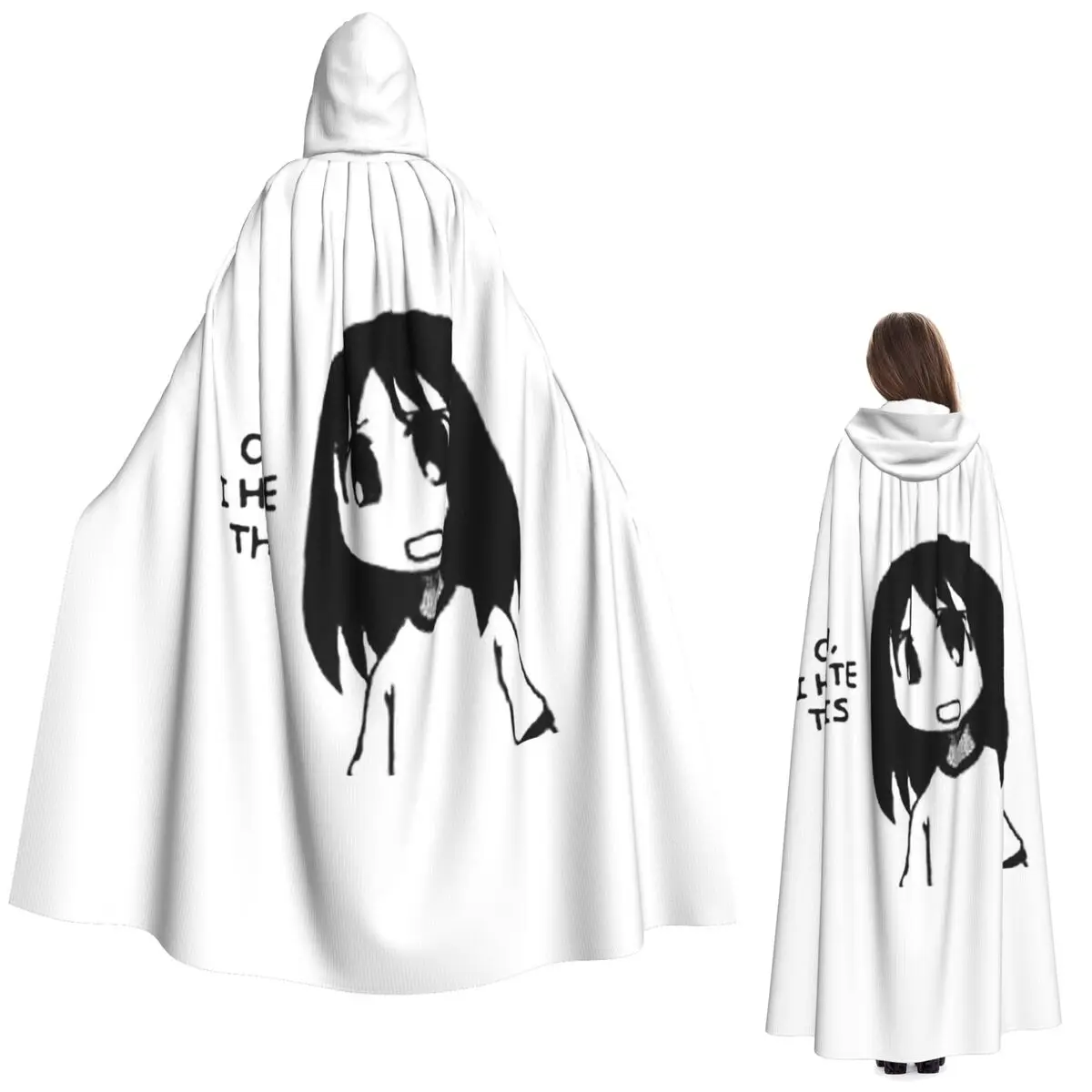 

OUTDATED Check Profile Azumanga Daioh Osaka Ayumu Kasuga Long Hooded Cloak Witch Medieval Costume Cosplay Cape HalloweenParty