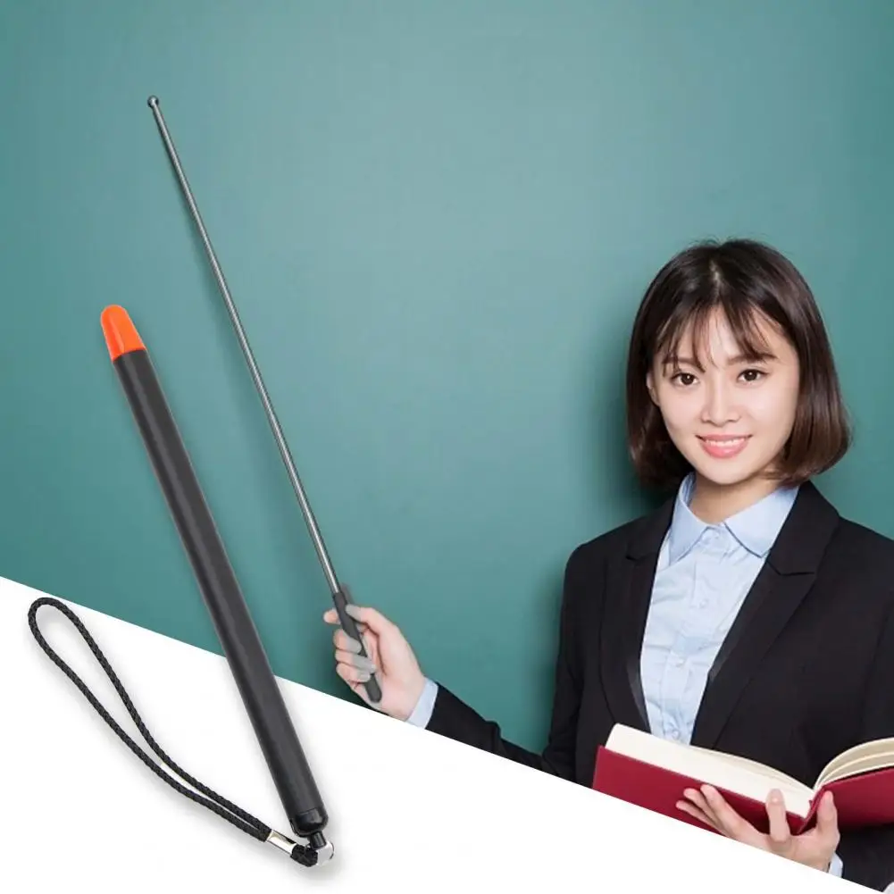 Professional Torch Blackboard Pen Felt Head Stainless Steel Telescopic Teacher Pointer 1/1.2 M Drop Shipping