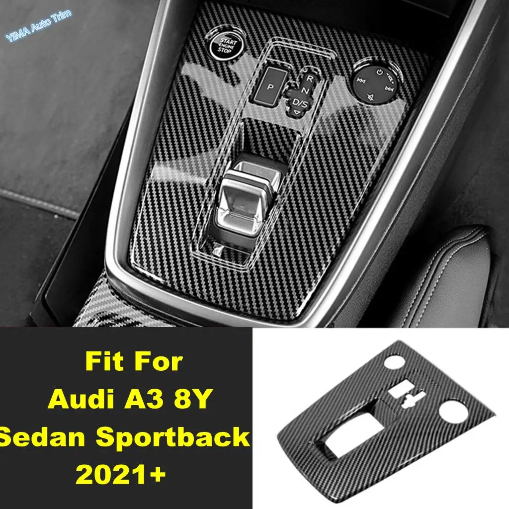 

For Audi A3 8Y Sedan Sportback 2021 2022 2023 2024 ABS Interior Accessories Gear Shift Panel Decoration Cover 1pcs Car Styling