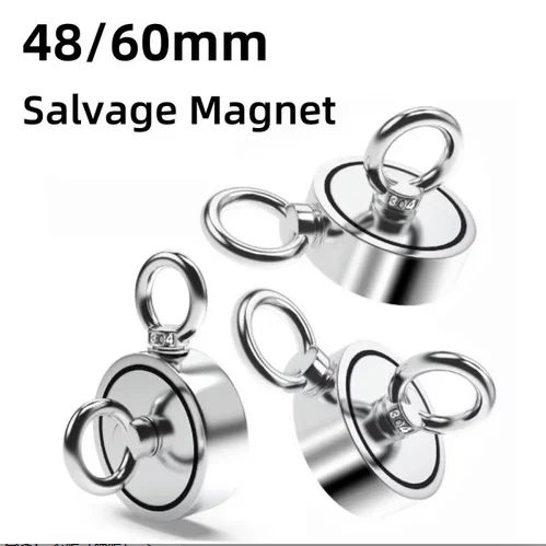 

/60mm diameter fishing magnet, strong magnetic, very suitable for indoor and outdoor use to find keys, salvage treasu Imán