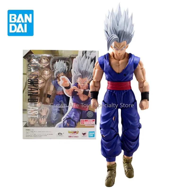 

Bandai Genuine Figure Dragon Ball Model Kit Anime Figure SHF Super Hero Son Gohan Beast Collection Model Action Figure Boys Toys