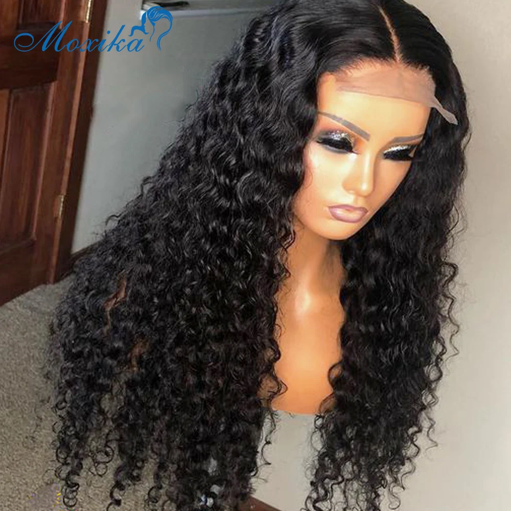 Deep Wave Frontal Wig 4x4 Closure Wig 13x4 Human Hair Ready To Wear Curly Lace Front Human Hair Wig Deep Wave Wig Human Haïr Wig