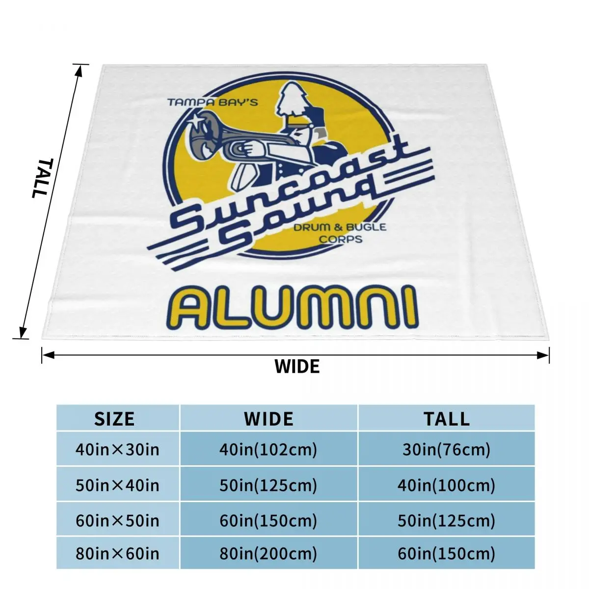 Suncoast Sound Alumni Throw Blanket throw blanket for sofa halloween blanket Sleeping Bag Blanket Hair Blanket